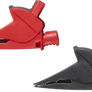 Fluke AC385 Jeu de pinces crocodiles rouge, noir Plage de serrage max.: 36.7 mm 1 set