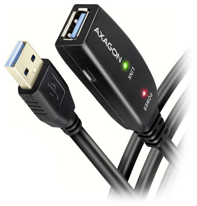 AXAGON Câble USB USB 3.2 Gen1 USB-A femelle, USB-A mâle 5 m ADR-305
