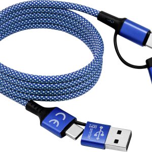 Smrter Câble de charge USB USB-C® mâle, USB-A mâle, Connecteur Lightning 1 m bleu SMRTER_MAGNETO_ULT_BL Smrter Câble de charge USB USB-C® mâle, USB-A mâle, Connecteur Lightning 1 m bleu SMRTER_MAGNETO_ULT_BL