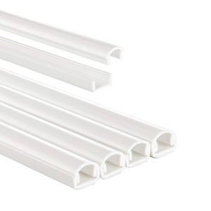 Hama 00220980 Goulotte de câble (L x l) 1 m x 11 mm 4 pc(s) blanc Hama 00220980 Goulotte de câble (L x l) 1 m x 11 mm 4 pc(s) blanc