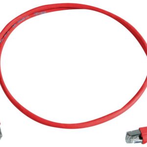 Telegärtner 100008014 RJ45 Câble réseau, câble patch CAT 6a S/FTP 0.5 m rouge ignifuge, avec manchon de protection contr Telegärtner 100008014 RJ45 Câble réseau, câble patch CAT 6a S/FTP 0.5 m rouge ignifuge, avec manchon de protection contr