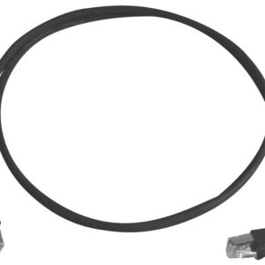 Telegärtner 100008294 RJ45 Câble réseau, câble patch CAT 6a S/FTP 2.0 m noir ignifuge, avec manchon de protection contre Telegärtner 100008294 RJ45 Câble réseau, câble patch CAT 6a S/FTP 2.0 m noir ignifuge, avec manchon de protection contre