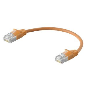 Weidmüller 3009480002 RJ45 Câble réseau, câble patch CAT 6 SF/UTP 0.2 m orange avec manchon de protection contre les pli
