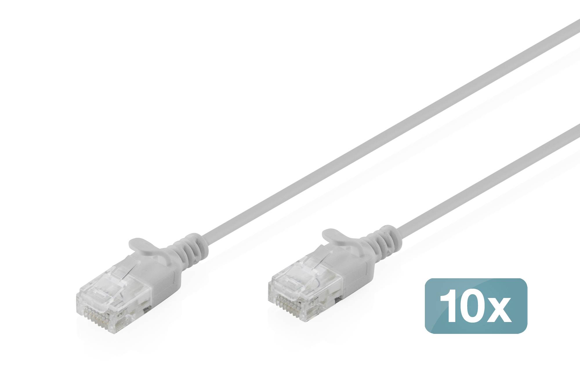 Digitus DK-1618-005S-10 RJ45 Câble réseau, câble patch CAT 6 U/UTP 0.5 m gris 1 pc(s)