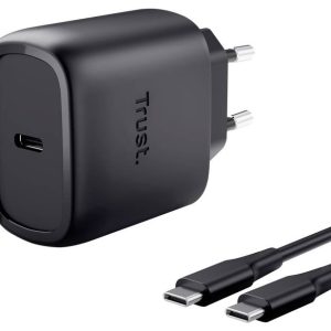 Trust Maxo Chargeur USB 45 W Power Delivery 3.0 noir intérieure chargeur rapide, GaN, USB Power Delivery (USB-PD) Trust Maxo Chargeur USB 45 W Power Delivery 3.0 noir intérieure chargeur rapide, GaN, USB Power Delivery (USB-PD)