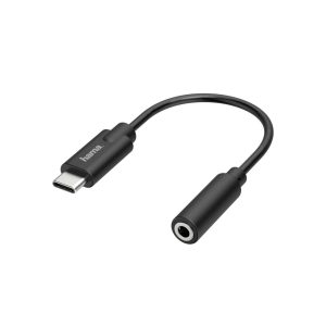 Hama USB 2.0 Adaptateur [1x USB-C® mâle – 1x Jack femelle 3.5 mm]