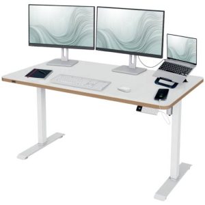 Leitz Bureau assis/debout Ergo blanc 6773-00-01 Hauteur max.: 118 cm Leitz Bureau assis/debout Ergo blanc 6773-00-01 Hauteur max.: 118 cm