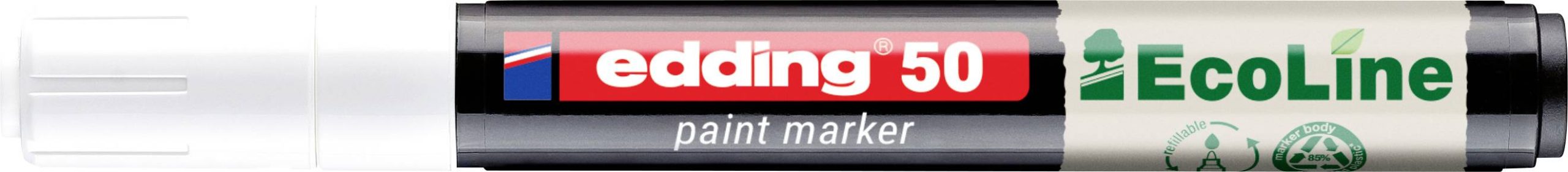 Edding 50 EcoLine 4-50-049 Marqueur peinture blanc 2 mm, 3 mm