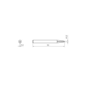Weller LÖTSPITZE F. SPI 27 1,2MM GERADE VERP. Panne de fer à souder forme de burin Contenu 1 pc(s)