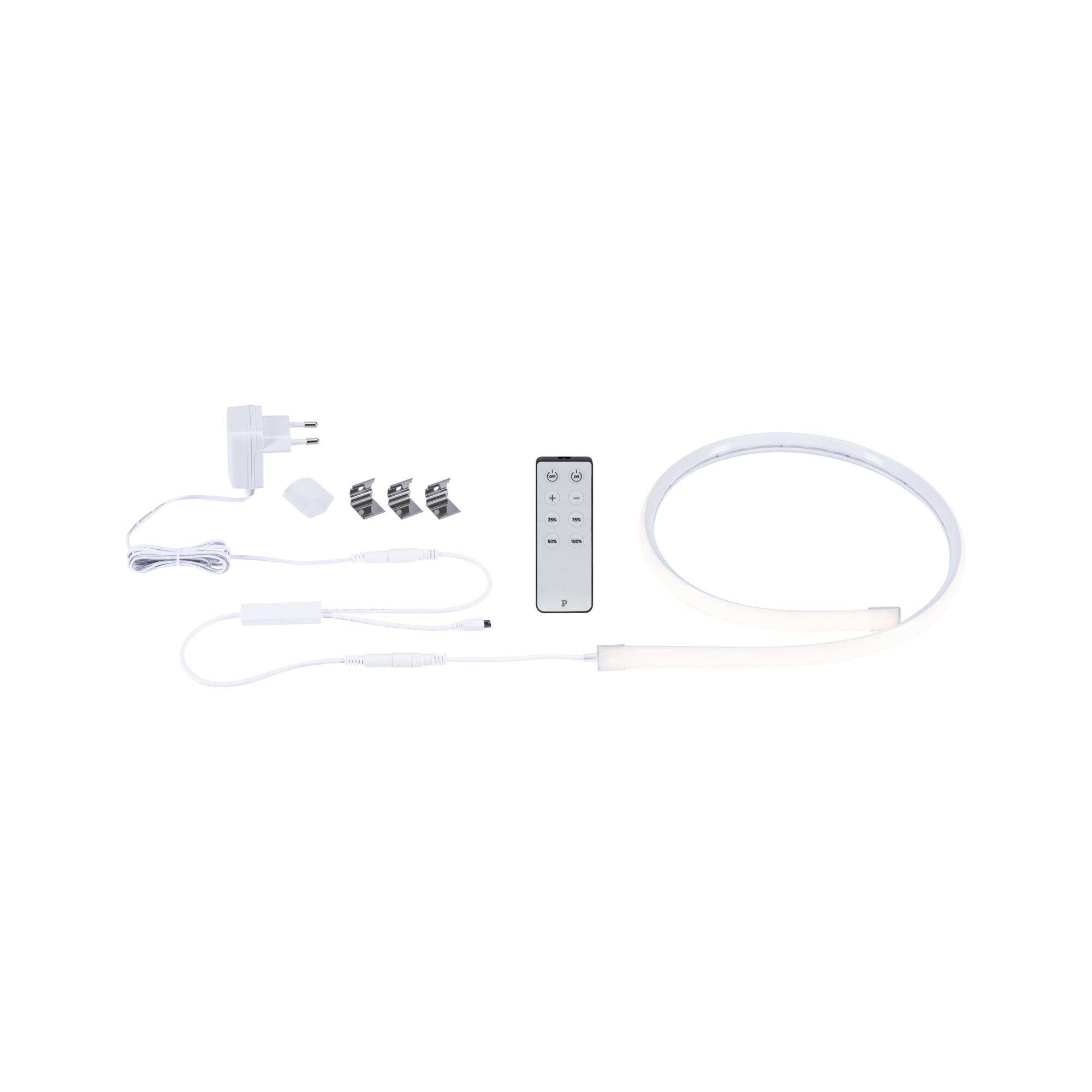 Paulmann 79566 Ruban LED (Set complet) 230 V 1 m blanc chaud 1 pc(s)