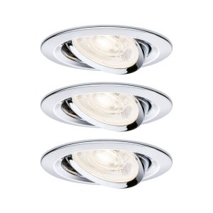 Paulmann 92274 Nova Luminaire à LED encastrable GU10 4.9 W chrome Paulmann 92274 Nova Luminaire à LED encastrable GU10 4.9 W chrome