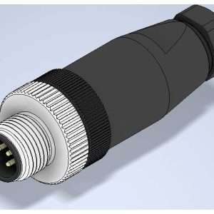 W & P Products 93880 Connecteur pour capteurs/actionneurs M12 mâle, droit Nombre de pôles: 5 1 pc(s)