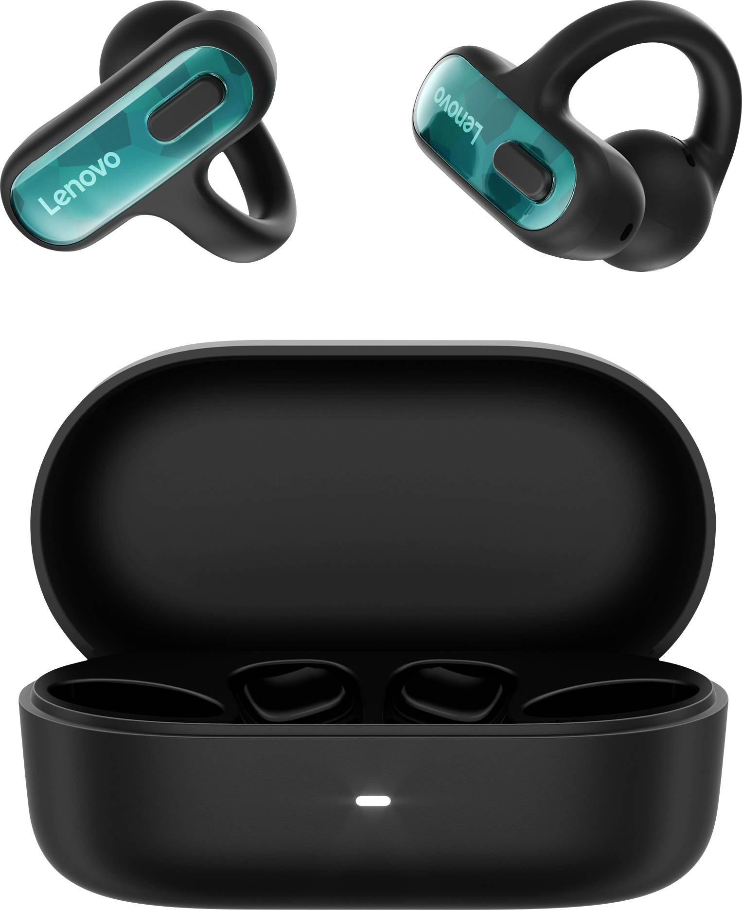 Lenovo X500 Casque audio Open Ear Bluetooth Stereo noir boîtier de charge