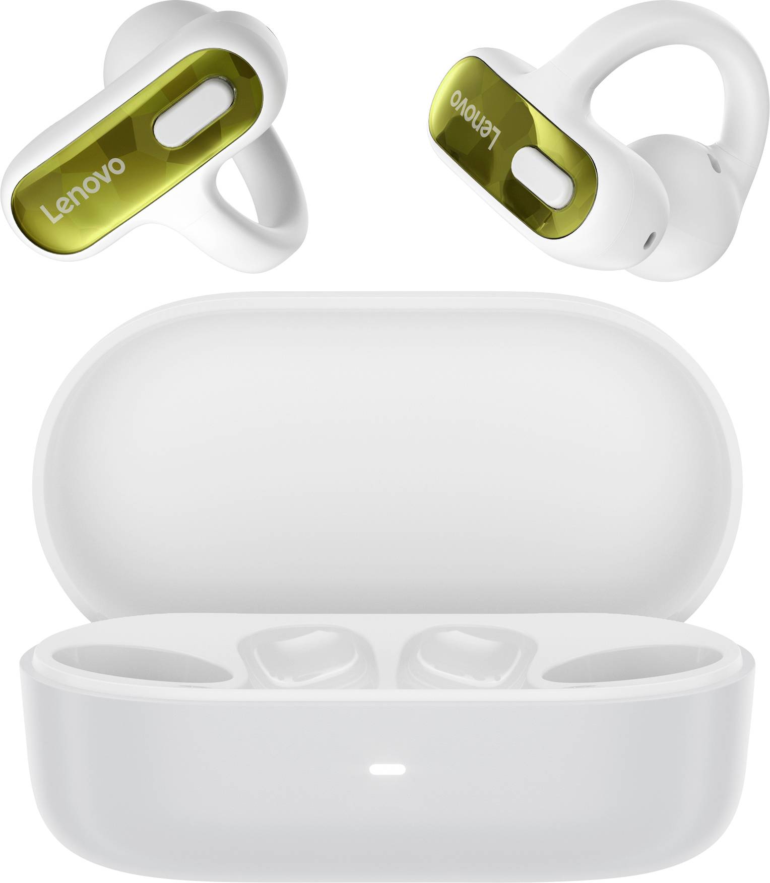 Lenovo X500 Casque audio Open Ear Bluetooth Stereo blanc boîtier de charge