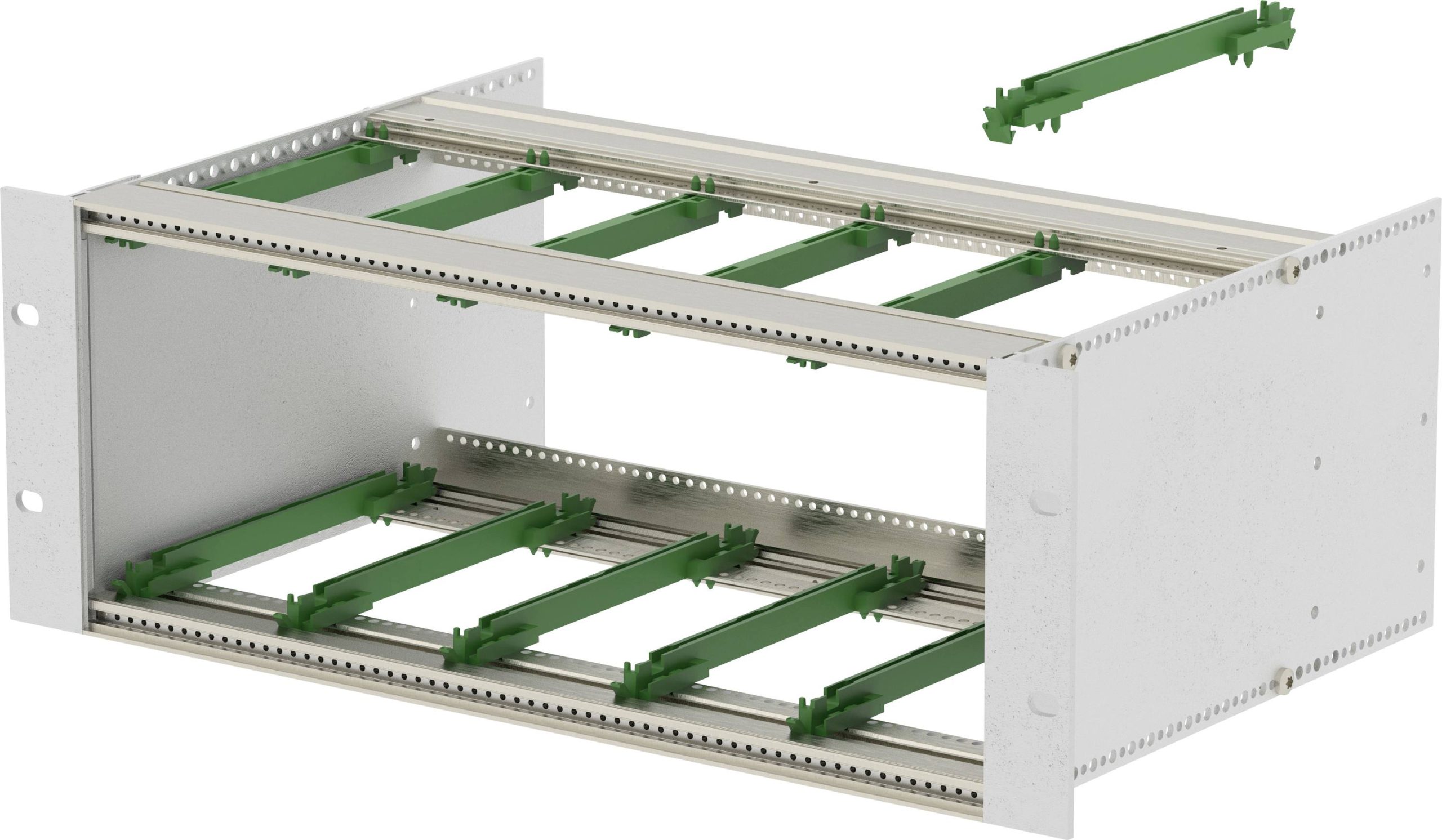 TRU COMPONENTS BGT/X 24360.12-BN_SET Rack 48,26 cm (19") 375.92 x 241.2 x 132.5 aluminium aluminium (nature) 1 pc(s)