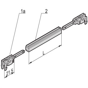 nVent SCHROFF 26169930 Rail de guidage 10 pc(s)