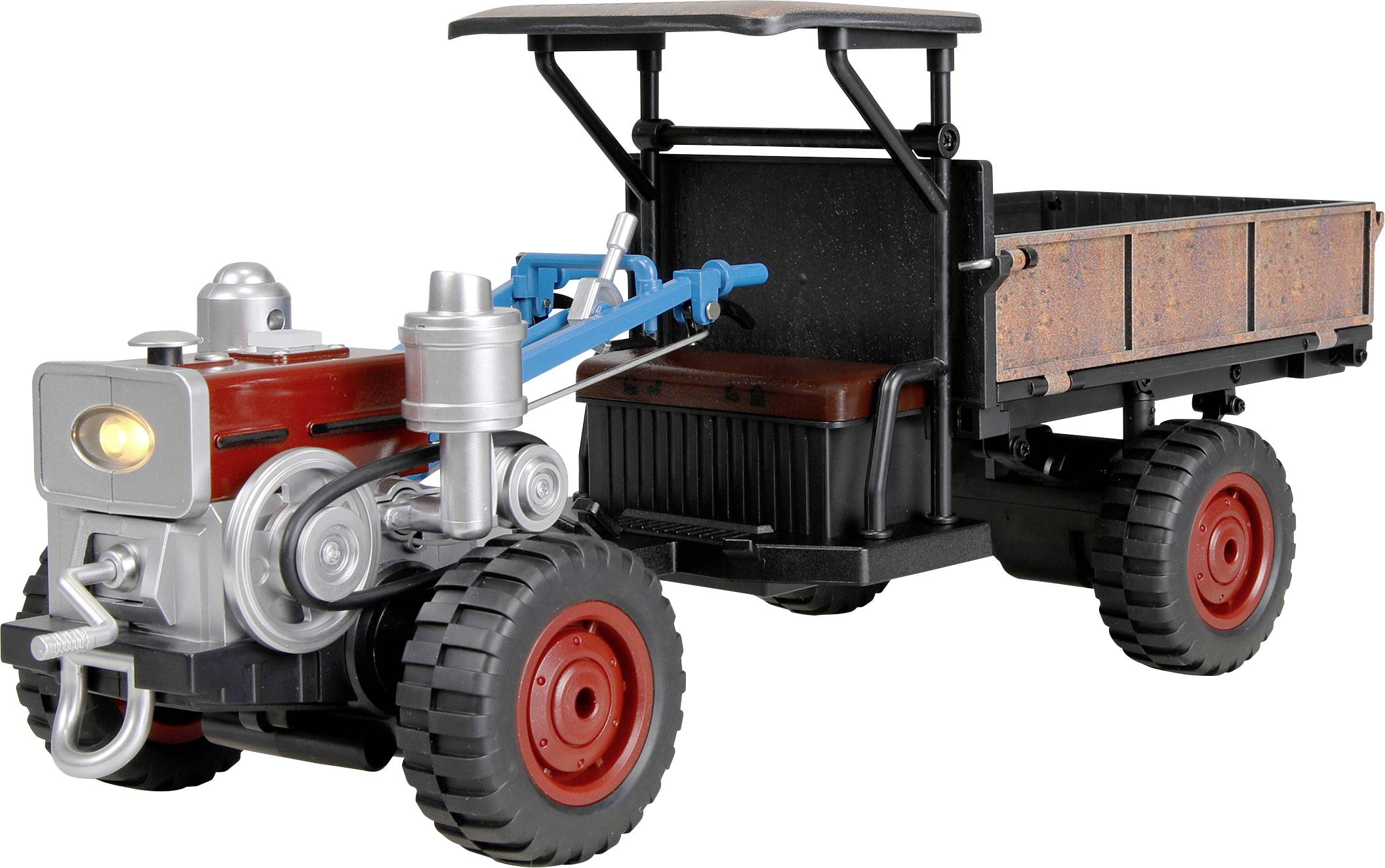 Amewi Tracteur rétro avec fumée et lumière 4WD 1:12 Tracteur RC