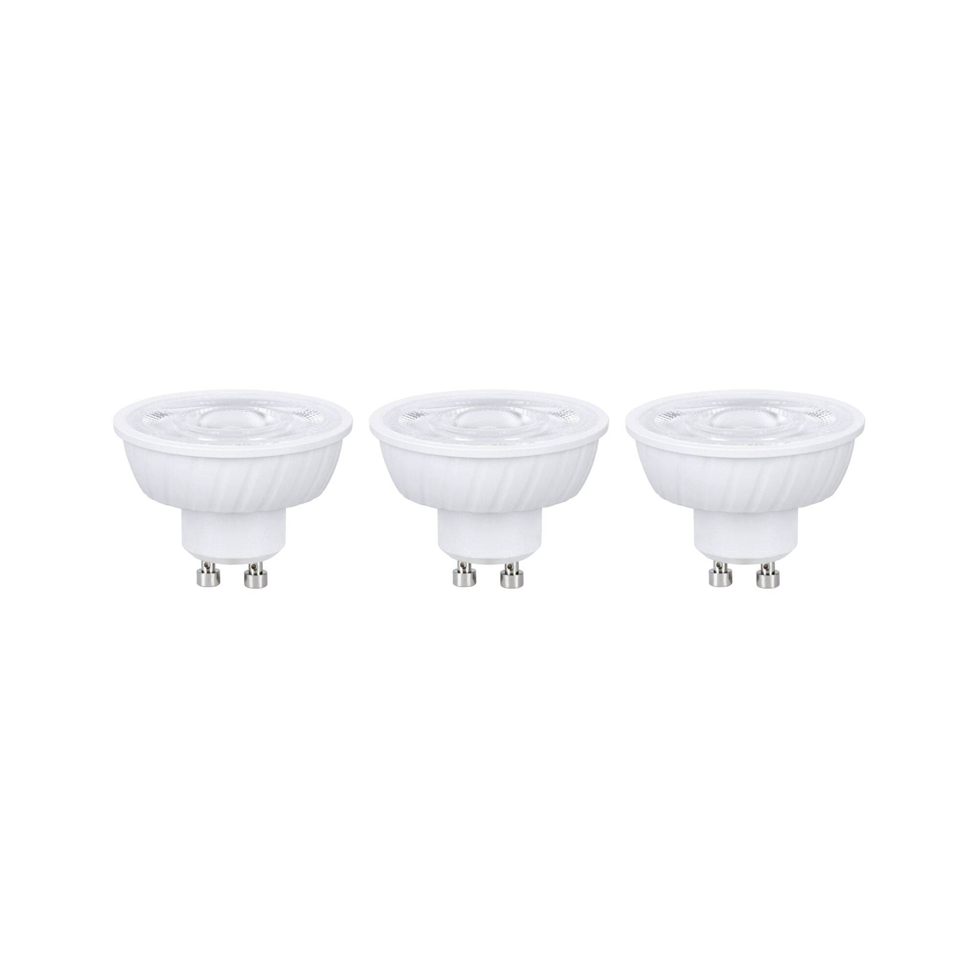 Paulmann 29268 LED CEE E (A - G) GU10 4.9 W blanc chaud (Ø x H) 50 mm x 37 mm 3 pc(s)