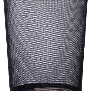 DELI E9189 D951490 Poubelle 18 l métal (Ø x H) 29.5 cm x 34 cm noir 1 pc(s)