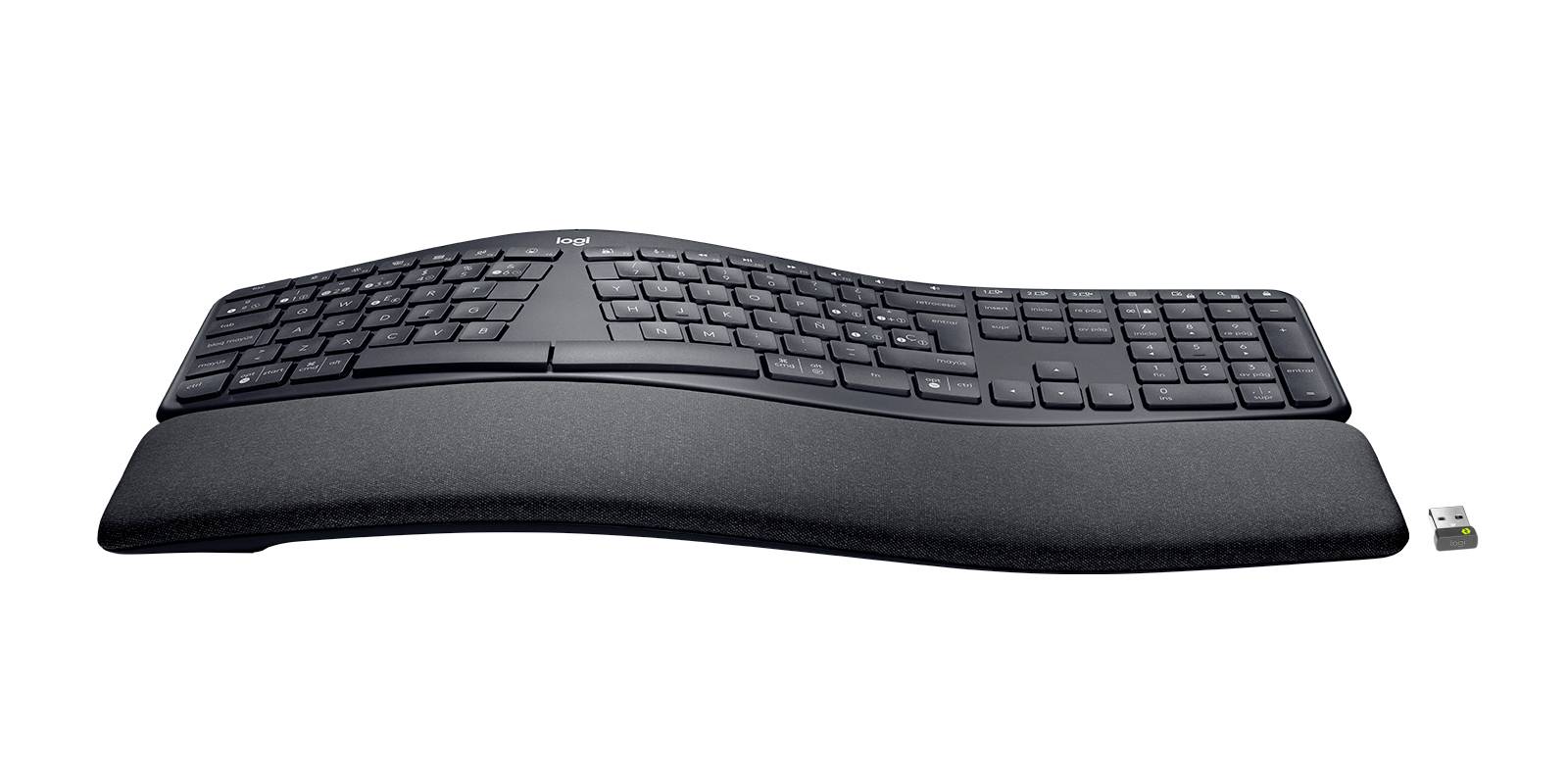 Logitech Ergo K860 sans fil Clavier ergonomique espagnol, QWERTY graphite