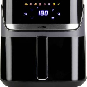 DOMO Friteuse à air chaud 2800 W noir, argent