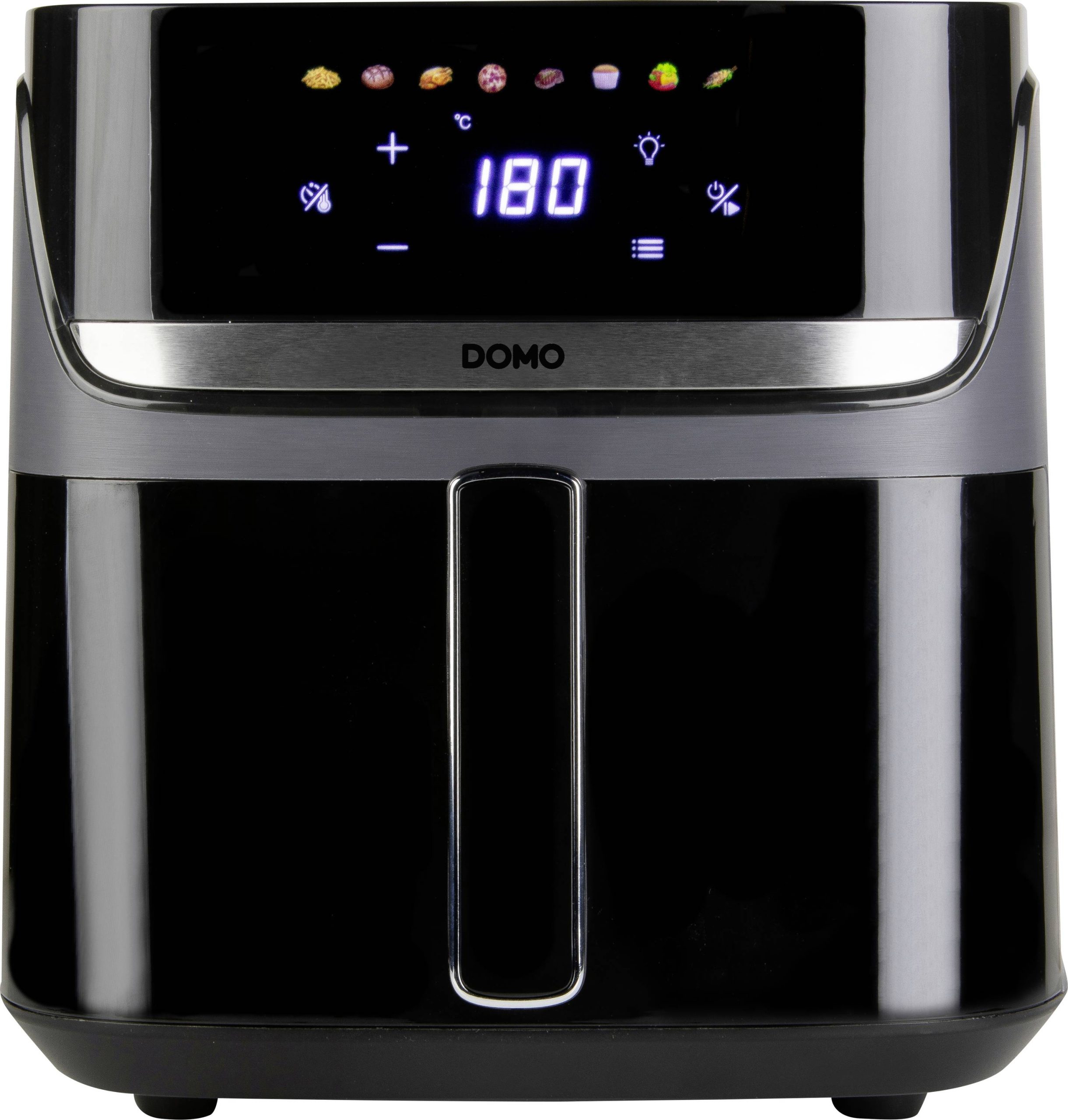 DOMO Friteuse à air chaud 2800 W noir, argent