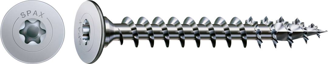 SPAX 0151010400253 Vis pour parois arrières 4 mm 25 mm T-STAR plus acier 300 pc(s)
