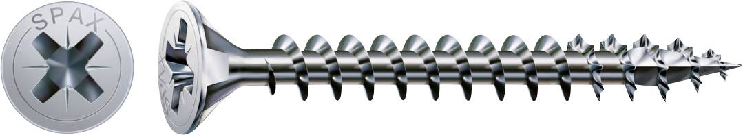 SPAX 1081010450503 Vis à tête fraisée 4.5 mm 50 mm acier 200 pc(s)