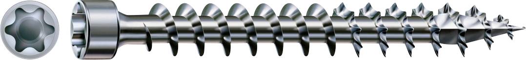 SPAX 1211010601405 Assortiment de vis à tête cyclindrique 6 mm 140 mm T-STAR plus acier 100 pc(s)