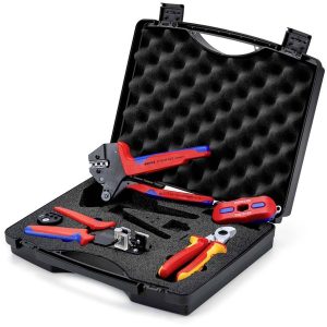 Knipex 97 91 04 V03 pince à sertir, pour professionnels, pour pinces Mallette à outils équipée (l x H x P) 280 x 80 x 28 Knipex 97 91 04 V03 pince à sertir, pour professionnels, pour pinces Mallette à outils équipée (l x H x P) 280 x 80 x 28