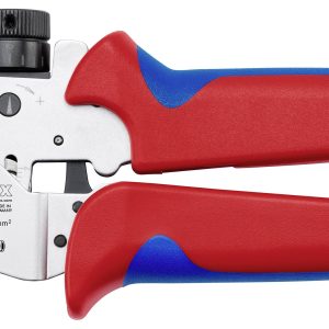 Knipex 97 52 63 A Pince à sertir pour contacts tournés 0.08 à 2.5 mm² coffret plastique inclus, Knipex, avec insert en m