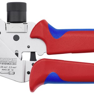 Knipex 97 52 63 DG A Pince à sertir pour contacts tournés 0.08 à 2.5 mm² coffret plastique inclus