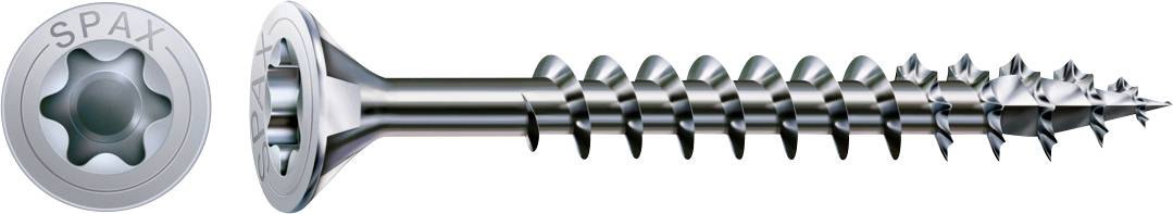SPAX 1191010450705 Vis à tête fraisée 4.5 mm 70 mm T-STAR plus acier 500 pc(s)