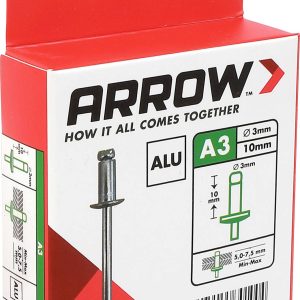 Arrow Tool Group 301004 Rivet aveugle (Ø x L) 3 mm x 10 mm aluminium RA 3 X 10 ALU 50ST 50 pc(s)