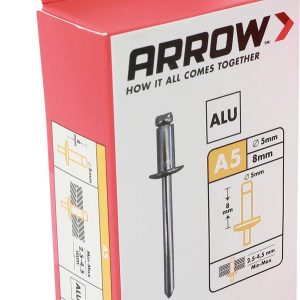 Arrow Tool Group 001133 Rivet aveugle (Ø x L) 5 mm x 8 mm aluminium RA 5 X 8 ALU 100ST 100 pc(s)