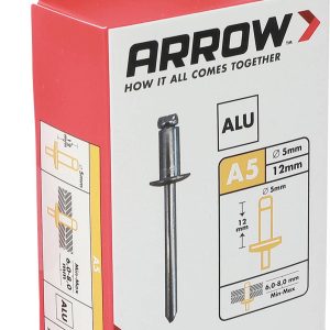 Arrow Tool Group 001102 Rivet aveugle (Ø x L) 5 mm x 12 mm aluminium RA 5 X 12 ALU 100ST 100 pc(s)