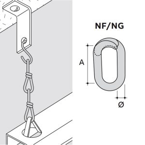 ABB NF-4 E-Klips S-Glied für Kette Bande perforée 20 mm Acier à ressort 7TCA084220R0378 100 pc(s) (Ø x L) 4 mm x 20 mm