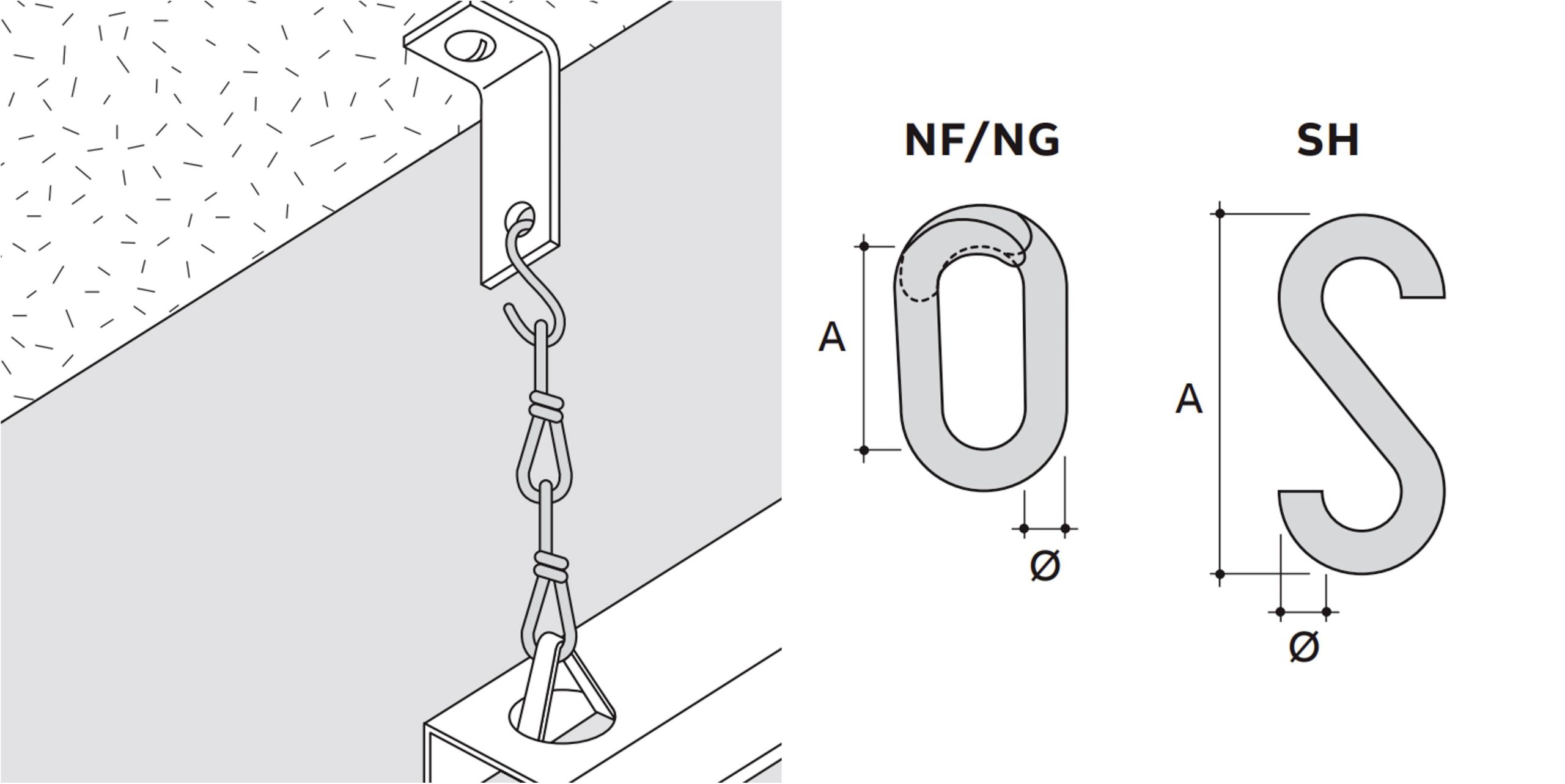 ABB NF-4 E-Klips S-Glied für Kette Bande perforée 20 mm Acier à ressort 7TCA084220R0378 100 pc(s) (Ø x L) 4 mm x 20 mm