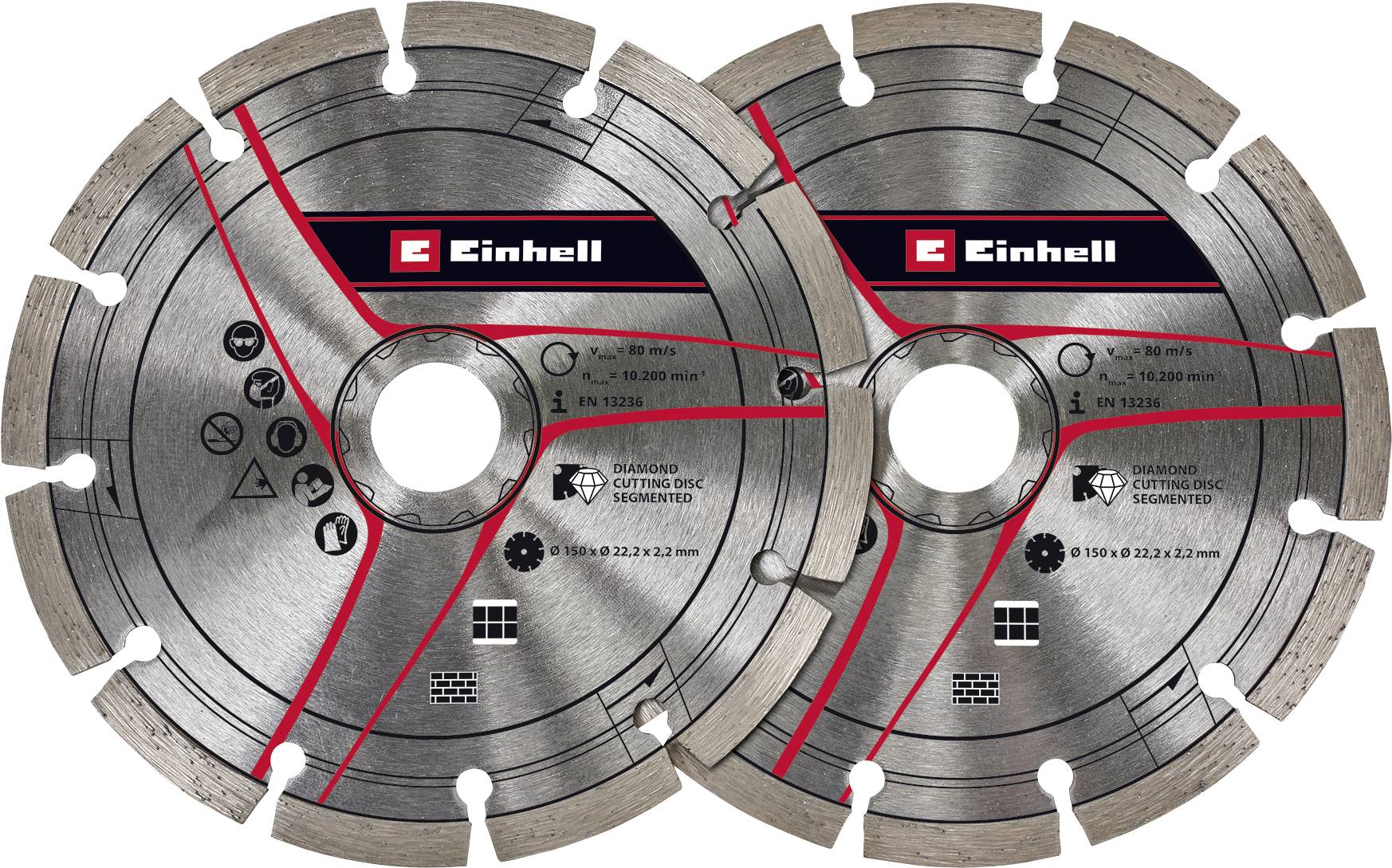 Disque à tronçonner diamanté Einhell 4350741 Diamètre 150 mm