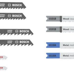 Bosch Accessories 2607012074 Lame de scie sauteuse Set Wood and Metal Basic, 10 pièces 1 pc(s)