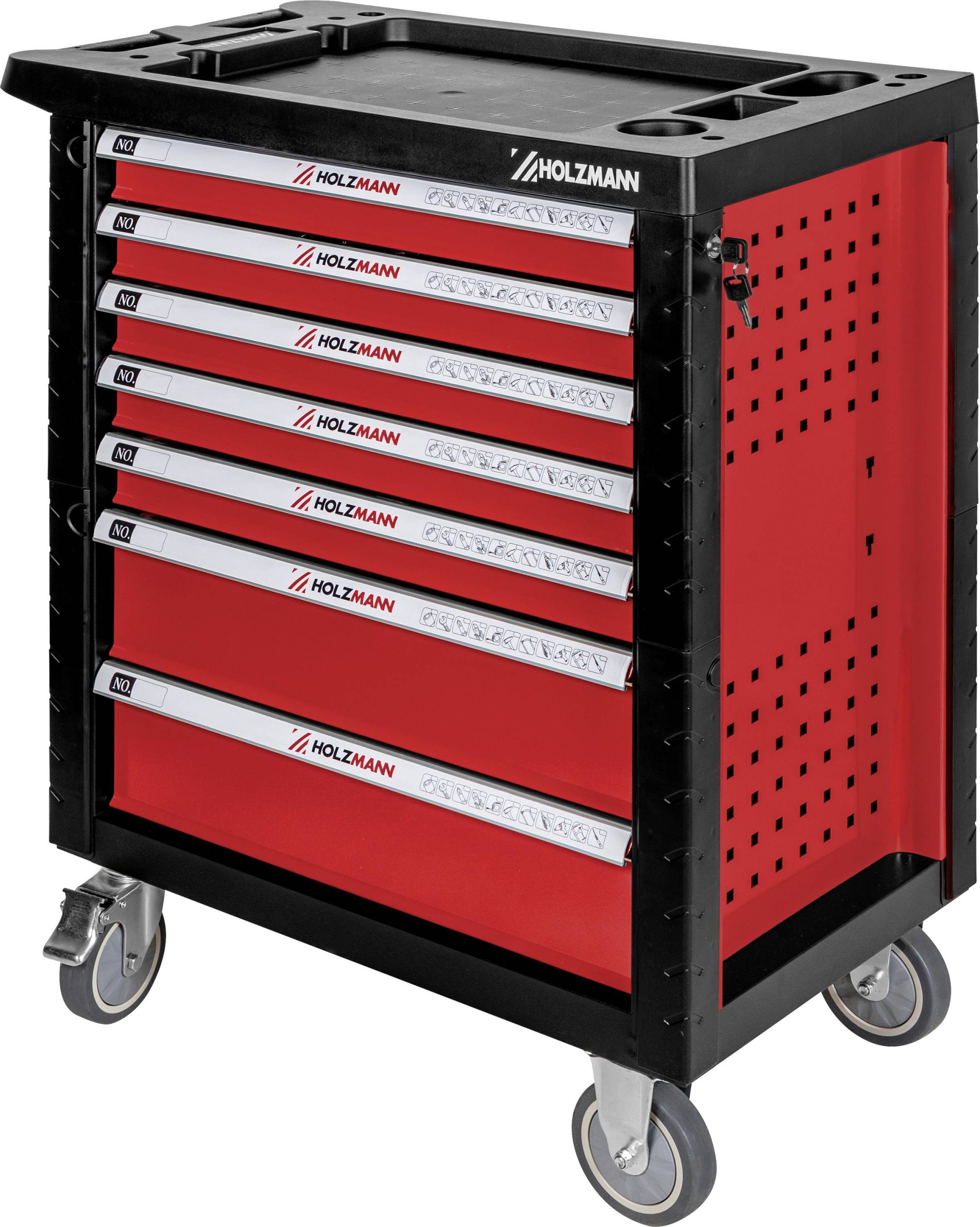 Holzmann Maschinen WW770W Servante d'atelier métal, plastique Couleur: rouge