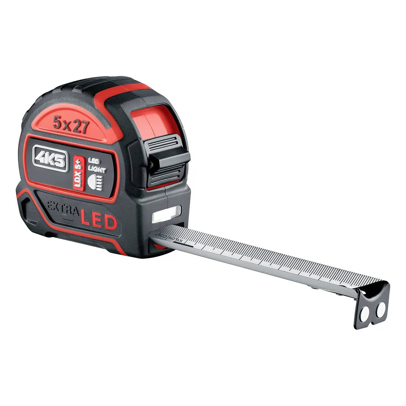 Mètre-ruban 4K5 Tools LDX 5+ 606.110-5 lampe de poche intégrée 5 m acier, ABS