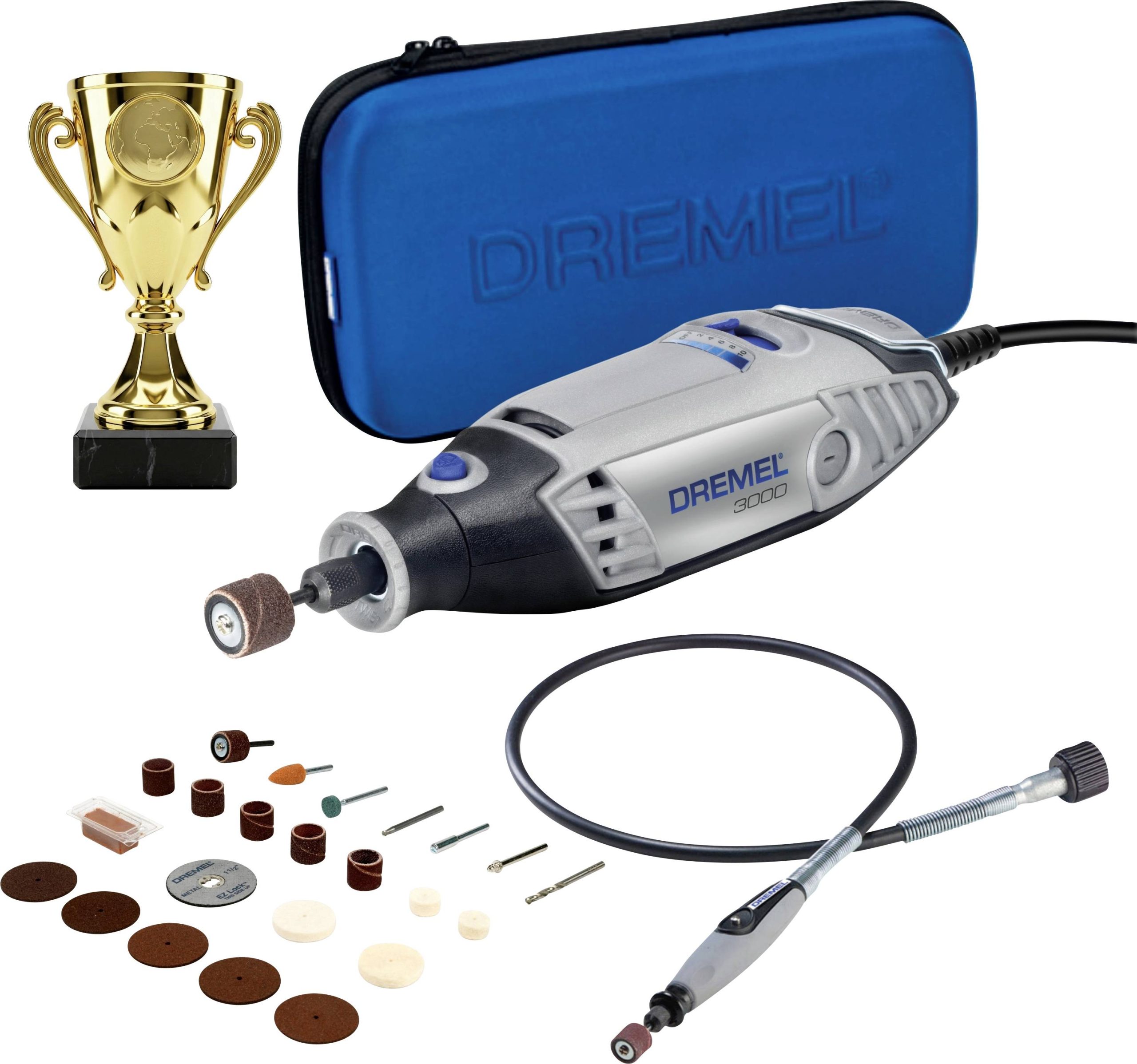 Bosch DREMEL 3000-1/25 WM F0133000WC Outil multifonction + accessoires, + mallette 130 W