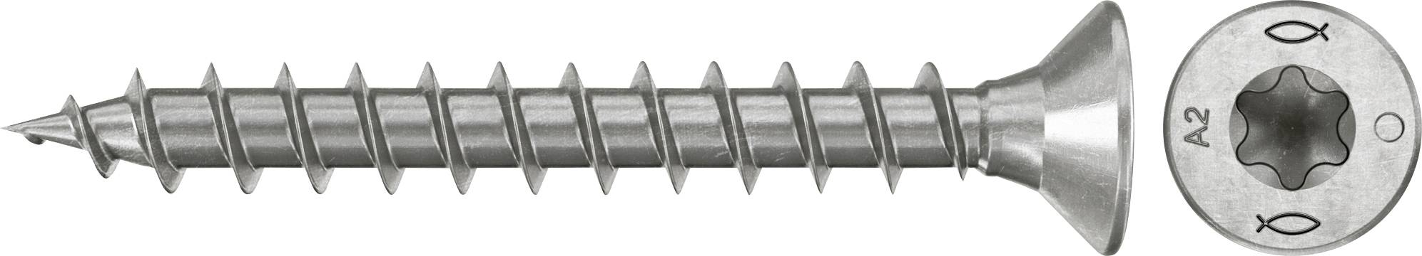 Fischer 574053 Vis agglo 3 mm 20 mm TX acier inoxydable 200 pc(s)