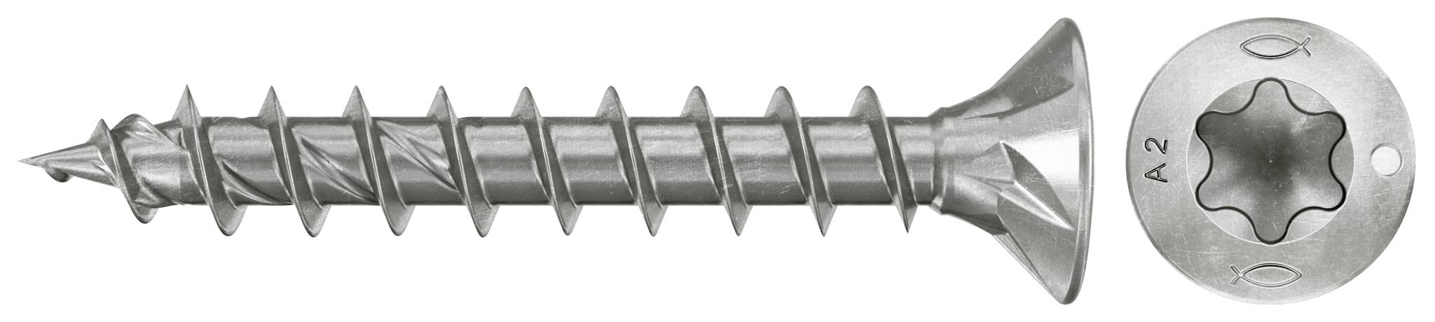 Fischer 574060 Vis agglo 3.5 mm 30 mm TX acier inoxydable 200 pc(s)