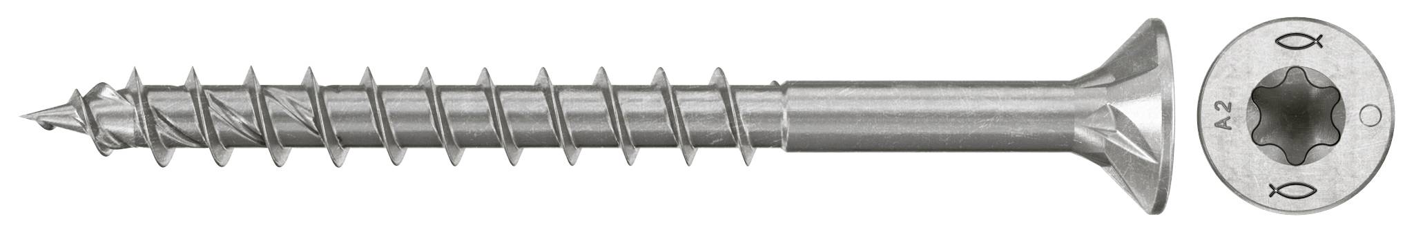 Fischer 574073 Vis agglo 4 mm 45 mm TX acier inoxydable 200 pc(s)