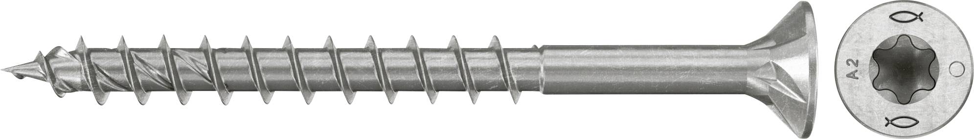 Fischer 574074 Vis agglo 4 mm 50 mm TX acier inoxydable 200 pc(s)