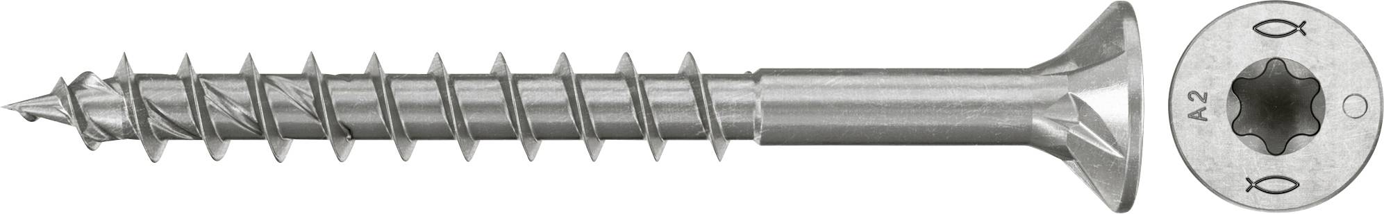Fischer 574080 Vis agglo 4.5 mm 60 mm TX acier inoxydable 100 pc(s)
