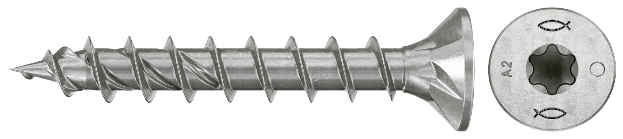 Fischer 574068 Vis agglo 5 mm 30 mm TX acier inoxydable 200 pc(s)