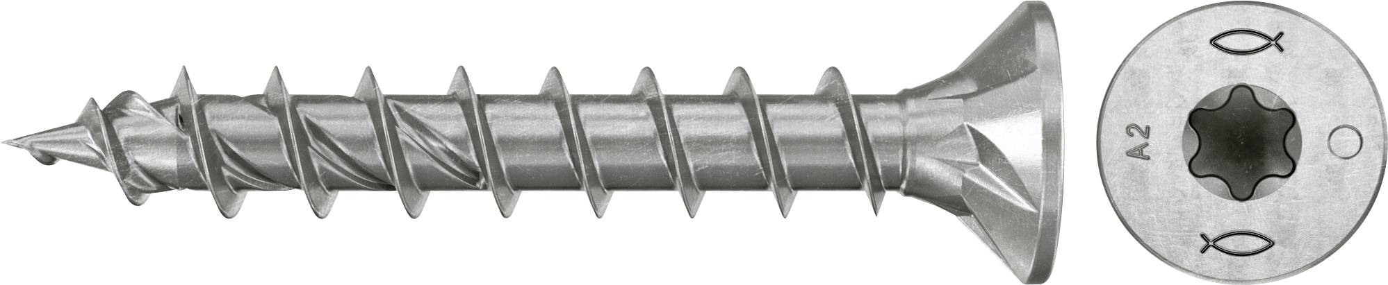 Fischer 574069 Vis agglo 5 mm 35 mm TX acier inoxydable 200 pc(s)